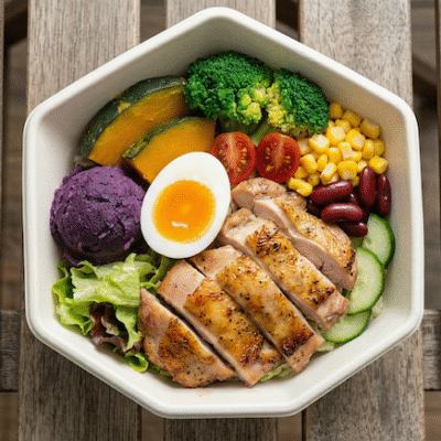 嫩滑雞腿肉低脂餐盒